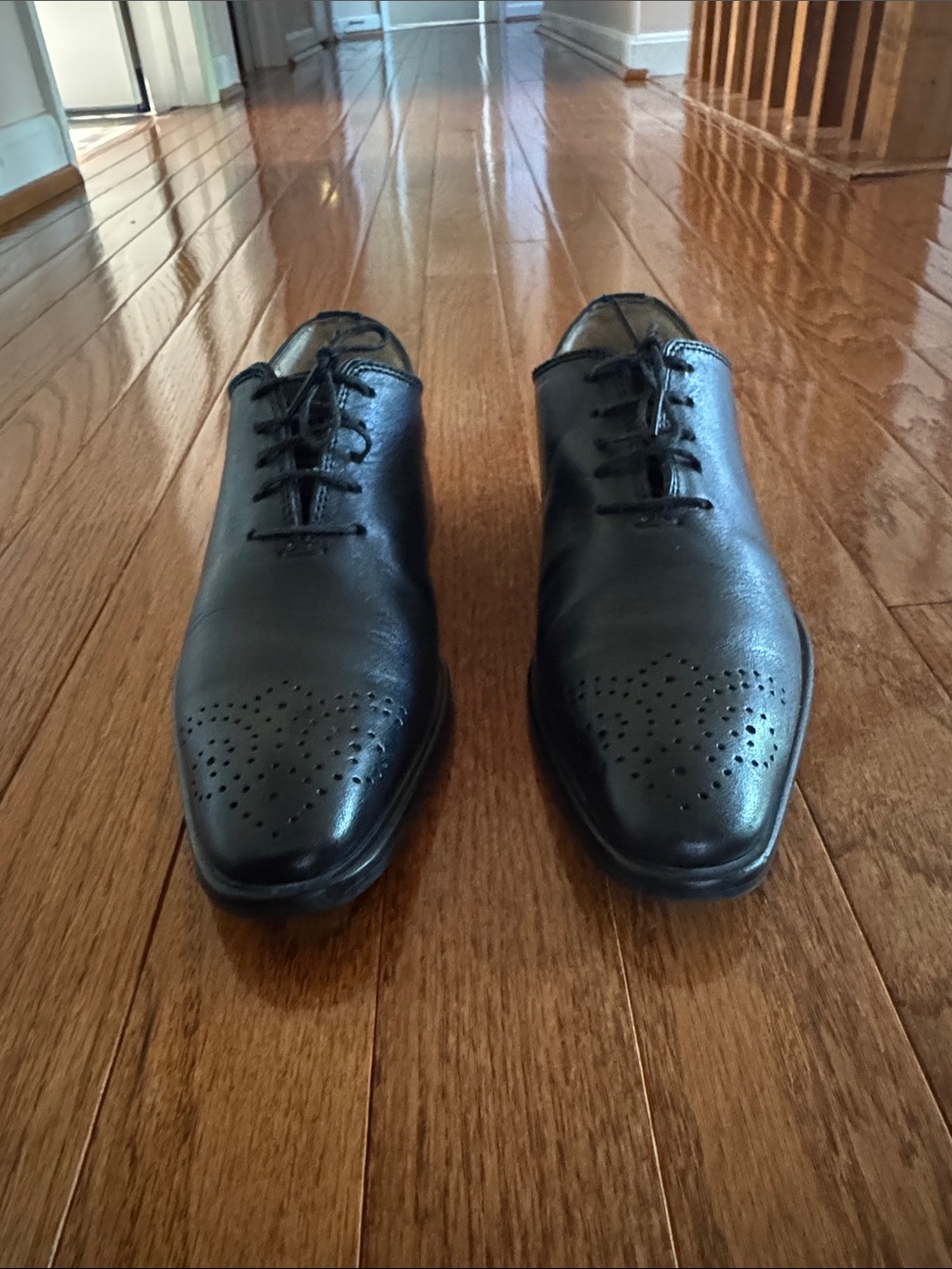 🎉English Classics- Black Leather Oxfords(Size 2-3)🎉